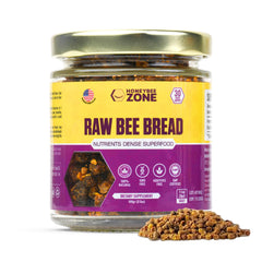 HONEYBEEZONE Raw Bee Bread energizing blend for daily vitality and stamina.
