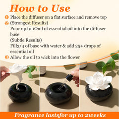Honeydak Camellia diffuser base ready for your chosen essential oil