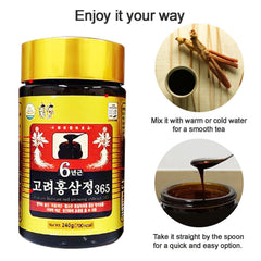 Hong Sam Jeong dosing-spoon demonstrates simple 5 g daily servings.