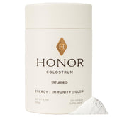 HONOR Supplements Colostrum powder unflavored bottle for daily wellness