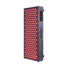 Hooga ULTRA750 front view panel lit for full-body red light exposure and wellness