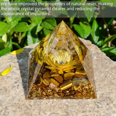 Hopeseed Orgone Pyramid Copper Lotus balances energy for rituals and focus.