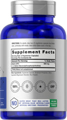 Horbaach Alpha GPC capsules closeup showing vegetarian capsules for focused use.