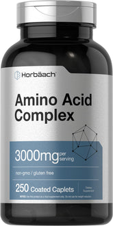 Horbäach Amino Acid Complex 3000mg bottle front for daily wellness