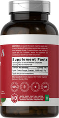 Close-up of Horbaach label shows 1800 mg per serving