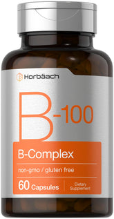 Horbäach B-100 Complex bottle front view for daily wellness support