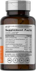 Horbaach B Complex bottle back label notes non-GMO and gluten-free certification.