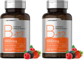 Horbäach B12 berry-flavored sublingual tablets two-pack for convenient daily use
