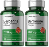 Horbaach Berberine with Cinnamon bottle front supports daily wellness.
