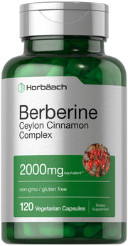 Horbäach Berberine with Ceylon Cinnamon bottle front view for daily wellness
