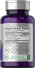 Horbäach Black Elderberry capsules close-up, quick-release design for daily use