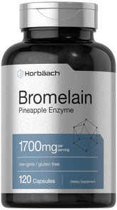 Horbäach Bromelain 1700 mg bottle pineapple enzyme for digestion support
