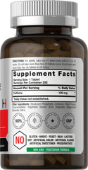Horbaach Caffeine Pills vegetarian formula for clean, quick alertness.