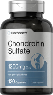 Horbäach Chondroitin Sulfate 1200mg bottle, gluten-free daily support.
