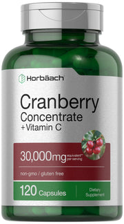 Horbaach Cranberry Concentrate bottle for daily wellness routine.