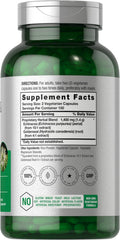 Horbäach Echinacea Goldenseal capsules label close-up highlighting gluten-free ingredients.