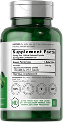 Horbäach Horsetail capsules closeup highlights uniform 800 mg extract per capsule.