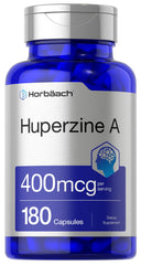 Horbäach Huperzine A bottle front with 400 mcg per serving.