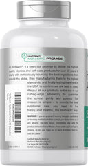 Horbäach Hyaluronic Acid Capsules label highlights 250 mg per serving for consistent dosing.