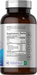 Horbäach Krill Oil softgels capsules closeup emphasizes easy swallowing.