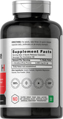 Horbaach L Citrulline bottle front showing 180 capsules for training.