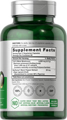 Horbäach Lions Mane capsules close-up highlighting 4200 mg per serving