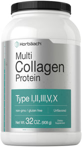 Horbaach Multi Collagen Powder 32 oz bottle ready for daily use in keto-friendly routines.