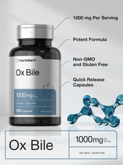 Horbäach Ox Bile bottle with logo on packaging
