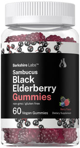 Horbaach Sambucus elderberry gummies bottle for daily wellness.