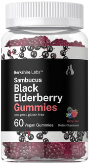 Horbaach Sambucus elderberry gummies bottle for daily wellness.