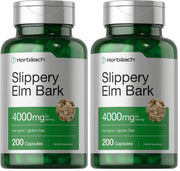 Horbäach Slippery Elm Bark Capsules bottle for daily wellness.