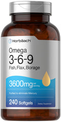 Horbäach Triple Omega 3-6-9 bottle – premium omega blend for daily wellness