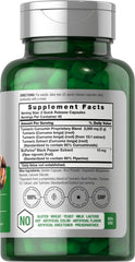 Horbäach Turmeric Curcumin bottle label showing ingredients and non-GMO claim