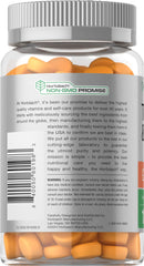 Horbäach packaging front highlights vegan non-GMO formula.