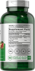 Horbäach Vitamin C capsules pour demonstrates easy daily quick-release.