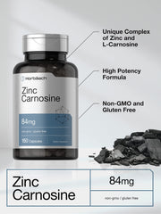 Horbäach Zinc Carnosine pour-out view of capsules