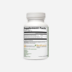 HormoneSynergy Curcumin C3 Complex label closeup emphasizes curcuminoids and NSF certification