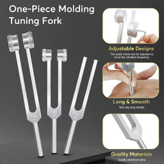 HOSDFOIER 512Hz tuning fork for sound healing and mindfulness sessions.