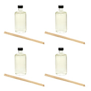 Hosley Vanilla Almond diffuser refill bottle with reeds for a cozy room scent.