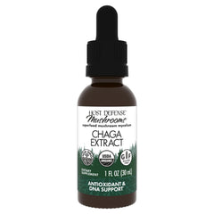Host Defense Chaga Extract bottle front view for daily immune support.