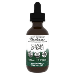 Host Defense Chaga Extract bottle with dropper signaling immune support and antioxidants