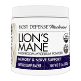 Host Defense Lion's Mane powder bottle front for daily brain health support