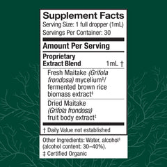 Host Defense Maitake Extract dropper ready for daily serving.