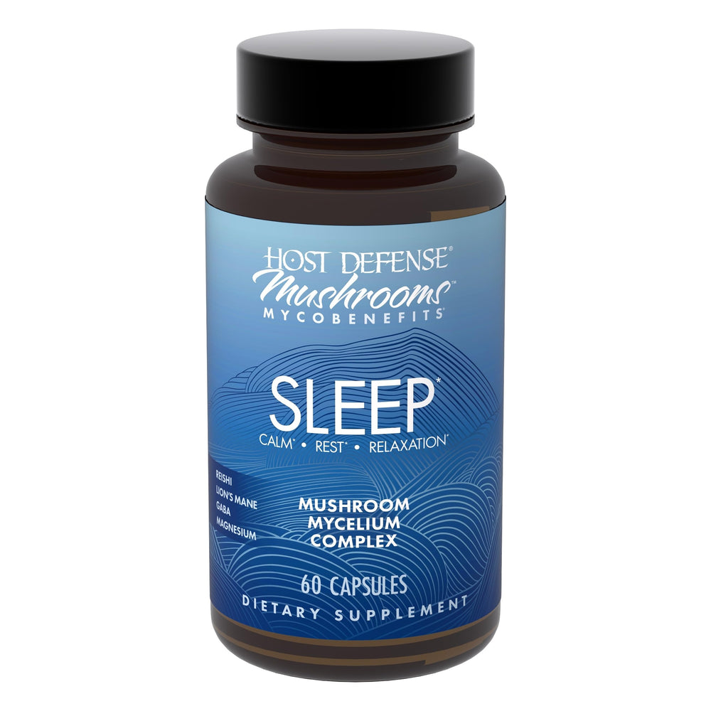 Host Defense MycoBenefits Sleep bottle front for restful night support