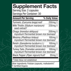 Close-up of Host Defense Liver Capsules for easy daily intake.