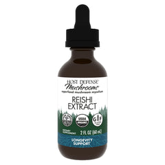 Host Defense Reishi extract bottle shows immune and energy support.