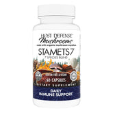 Host Defense Stamets 7 bottle and capsules for daily immune support.