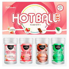 Hot Flowers Strawberry Champagne massage oil ball for romance