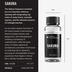 Hotel Collection Sakura fragrance notes of Lemon Zest and Juniper