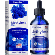 Hourten Methylene Blue Drops amber bottle pour for precise dosing